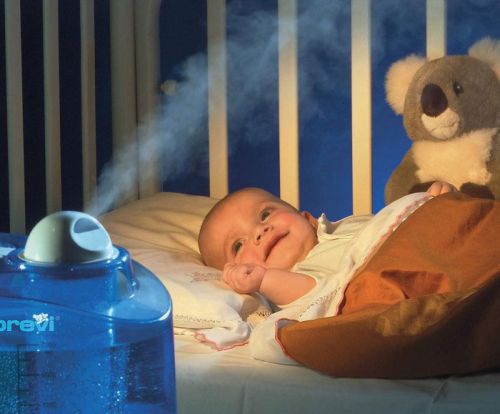 Увлажнитель воздуха в комнате младенца