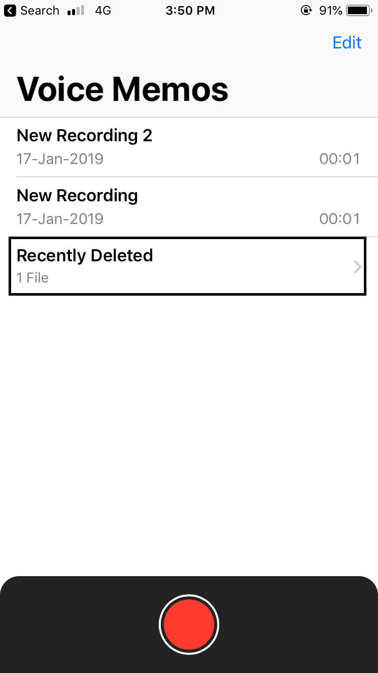 recover Voice Memos from Recently Deleted on iPhone
